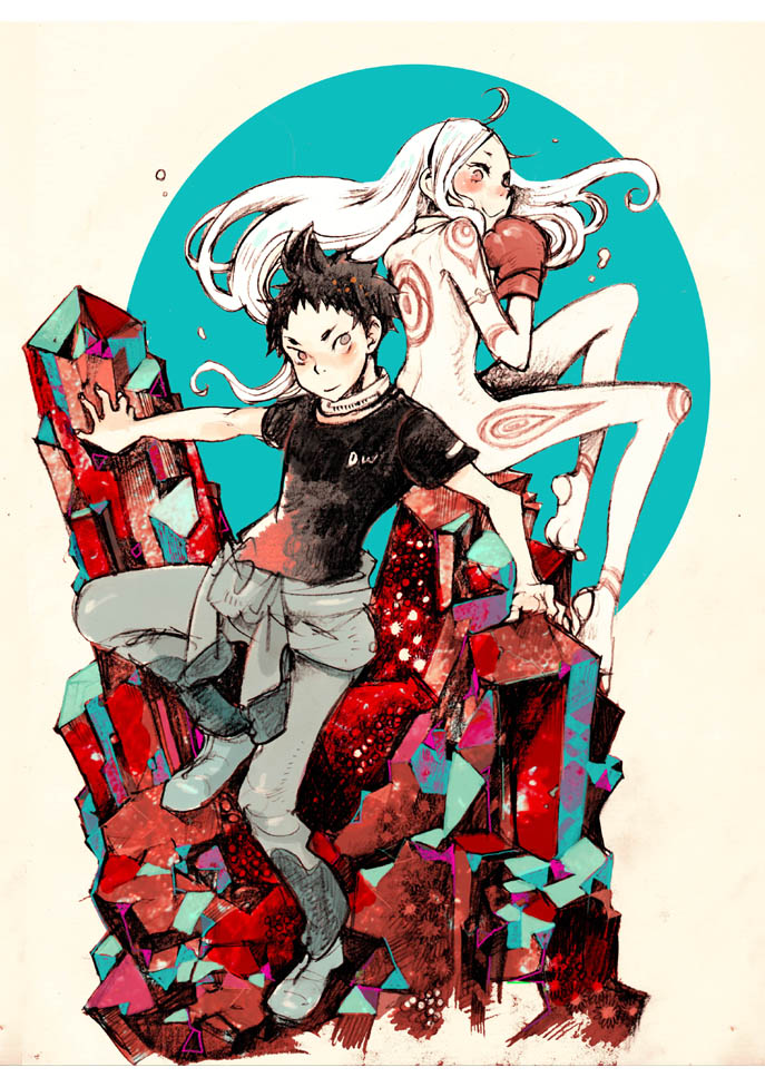 shiro and igarashi ganta (deadman wonderland) drawn by iroiroiro