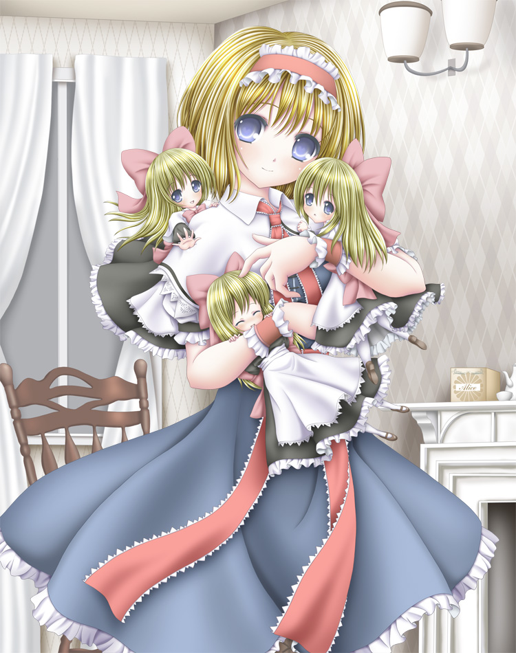 alice margatroid and shanghai doll (touhou) drawn by yosiaki
