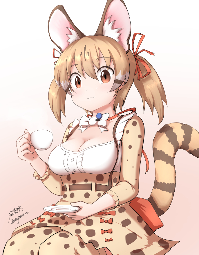 large-spotted genet (kemono friends and 1 more) drawn by taurine_8000mg