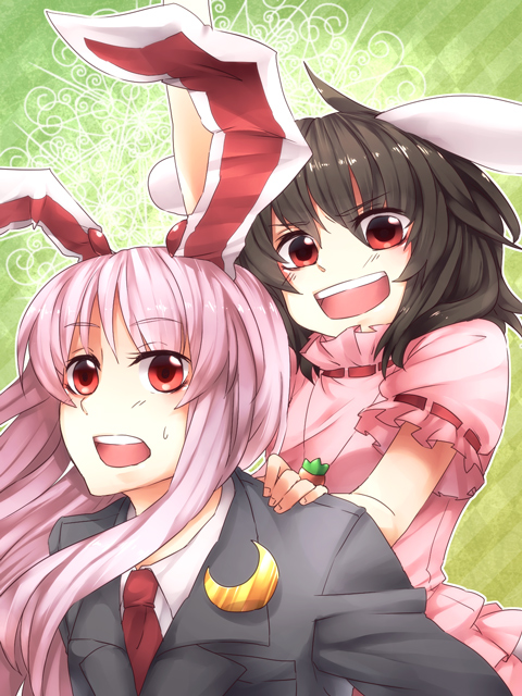 reisen udongein inaba and inaba tewi (touhou) drawn by sayuma