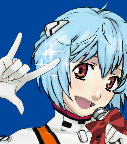 ayanami rei and ranka lee (neon genesis evangelion and 2 more) drawn by sushi_neko