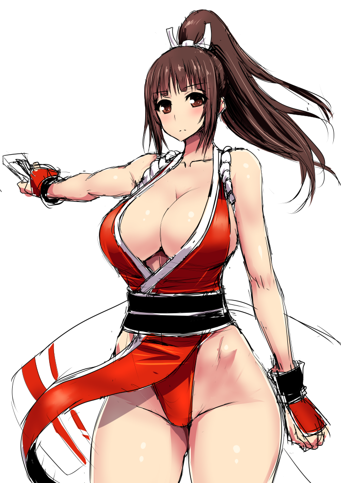 shiranui mai (the king of fighters and 1 more) drawn by ishimiso_(ishimura)