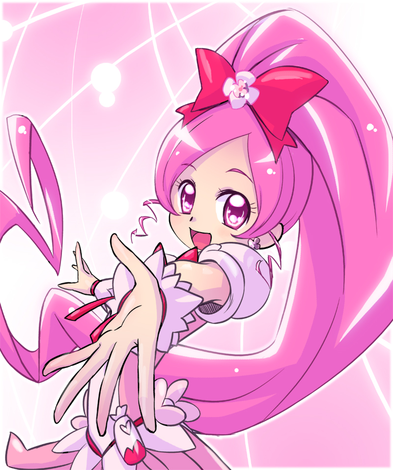 hanasaki tsubomi and cure blossom (precure and 1 more) drawn by maboroshineko