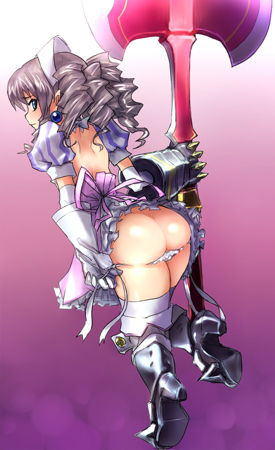 ymir and iron princess ymir (queen's blade) drawn by skj