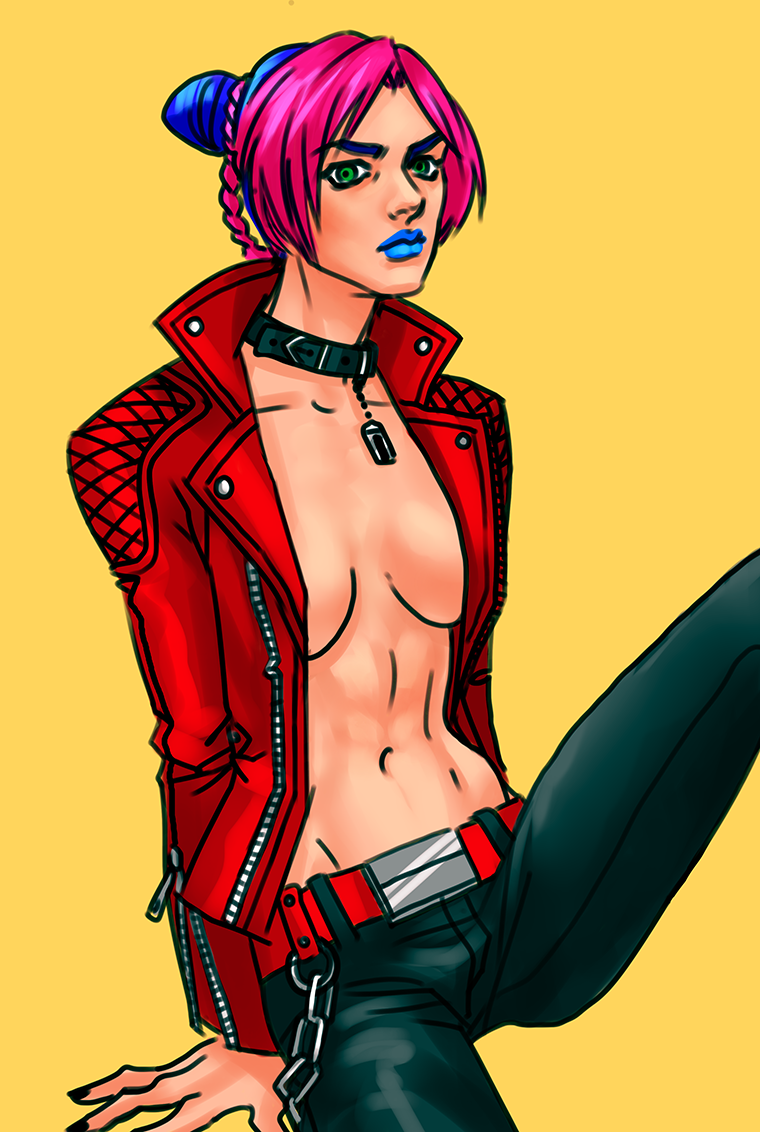 kujo jolyne and archer (fate and 4 more) drawn by ytsuken