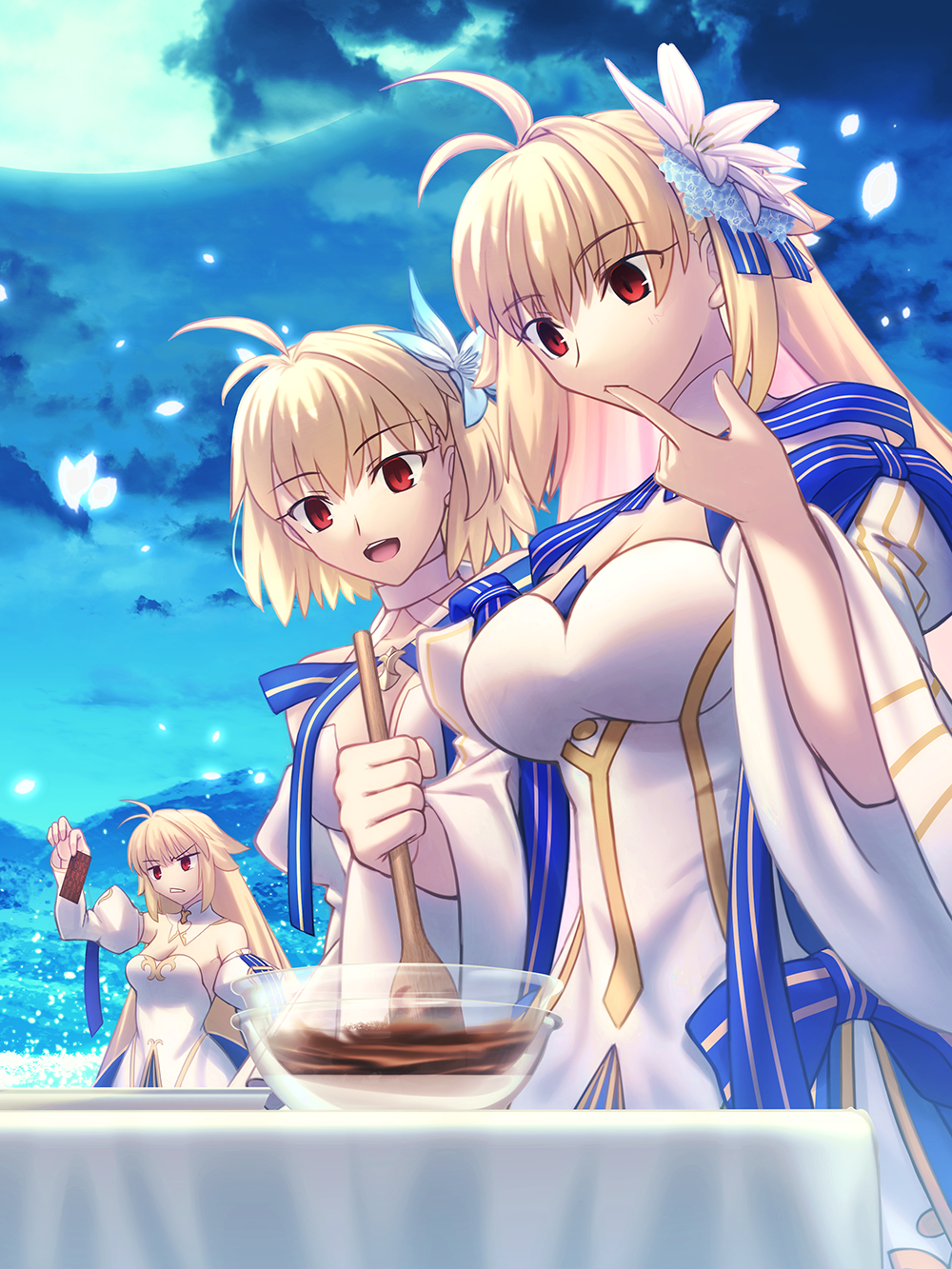 arcueid brunestud and archetype earth (fate and 2 more) drawn by shoori ...