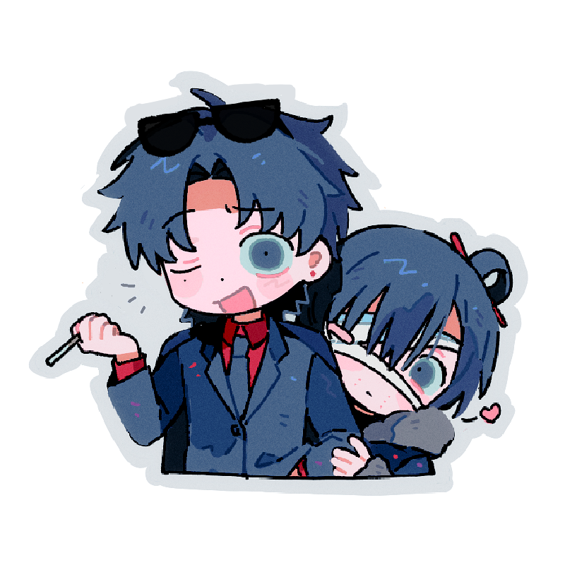 zhu yaoxing and wu song (touqi guaitan) drawn by rice_(somasuki_77)
