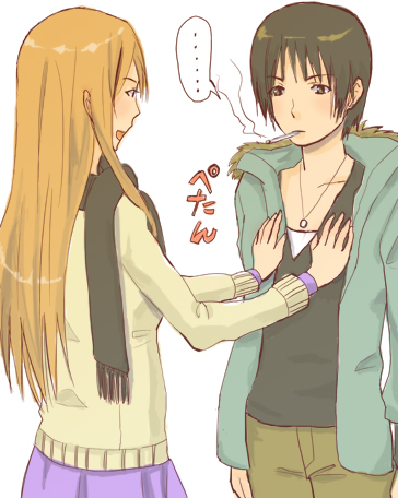 ayase asagi and torako (yotsubato!) drawn by kajiki_nora