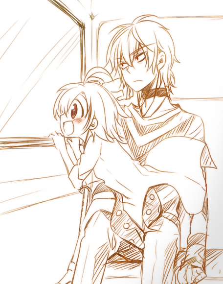 accelerator and last order (toaru majutsu no index) drawn by asamiyajy