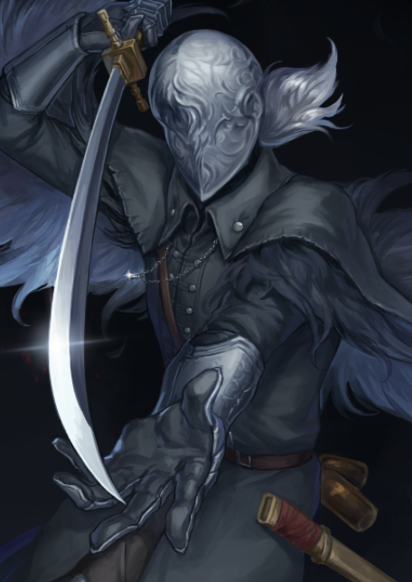 bloody crow of cainhurst (bloodborne) drawn by kizdollark