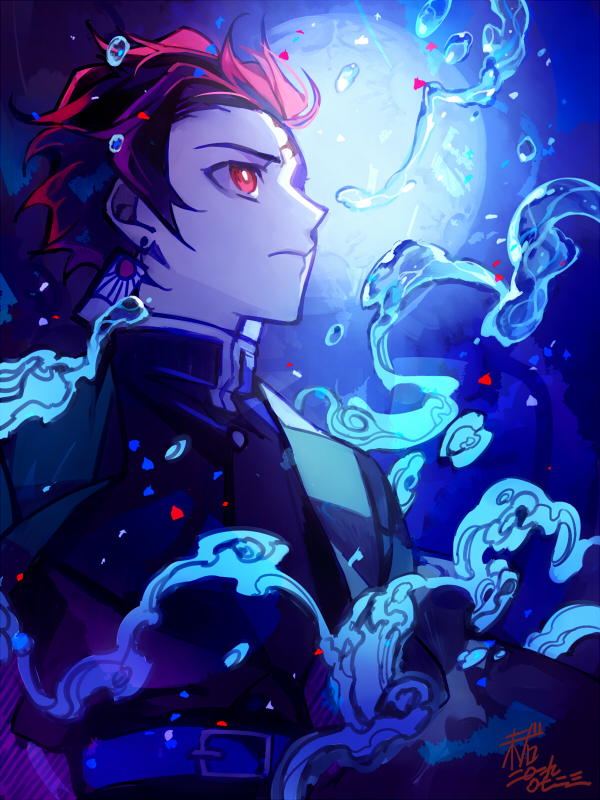 kamado tanjirou (kimetsu no yaiba) drawn by matsunaka_hiro