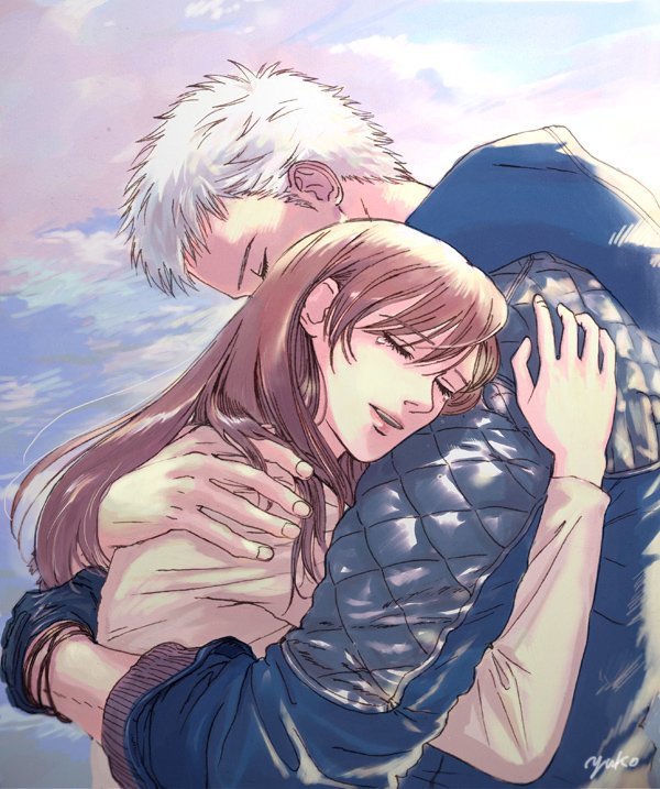 nero and kyrie (devil may cry and 1 more) drawn by yuko_(kana21235)