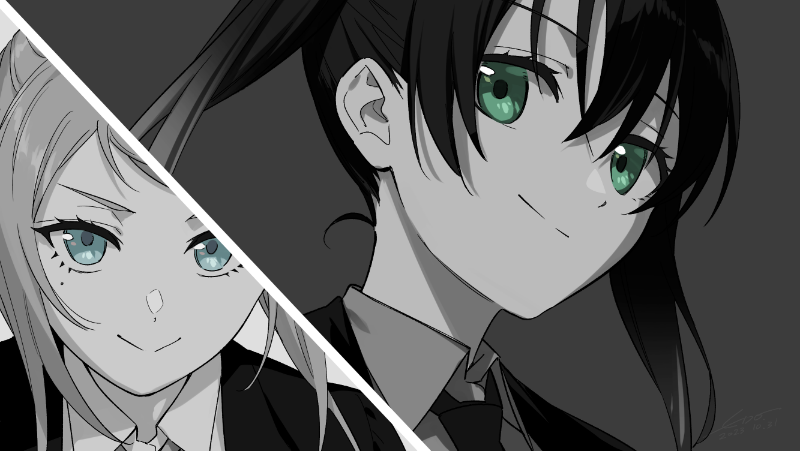 takasaki yu and zhong lanzhu (love live! and 1 more) drawn by wedo