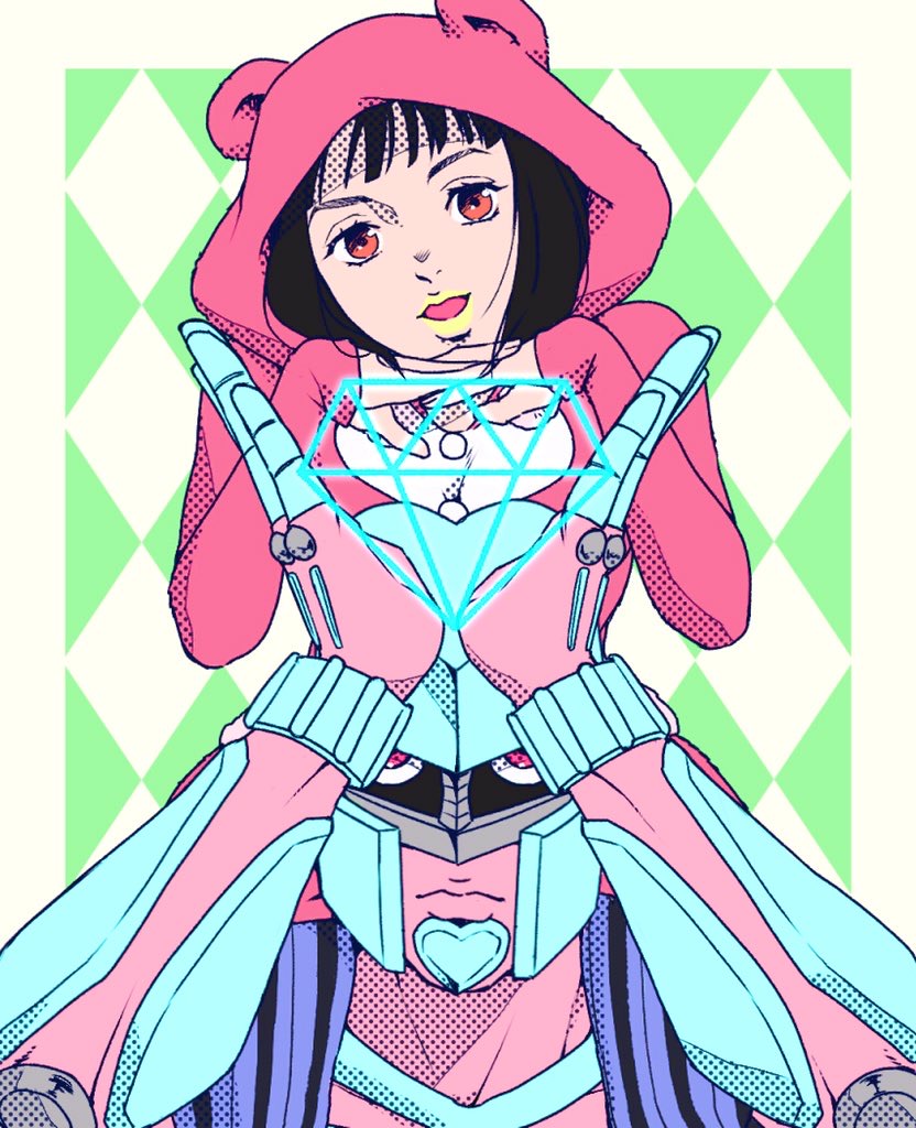 crazy diamond and higashikata daiya (jojo no kimyou na bouken and 2 more) drawn by kanro_ni52