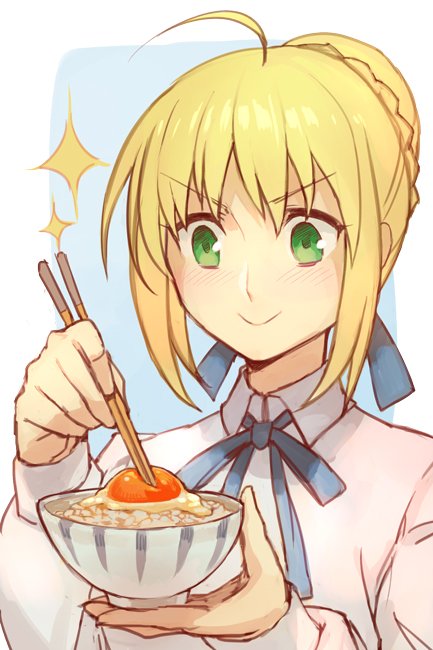 artoria pendragon and saber (fate and 1 more) drawn by hungry_clicker