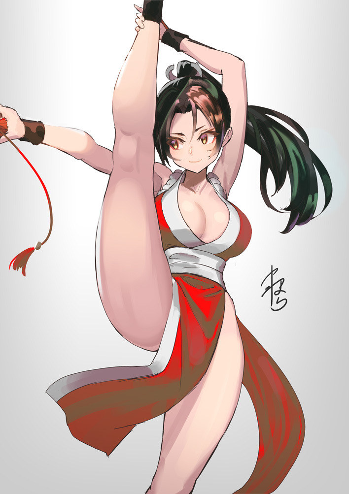 shiranui mai (the king of fighters and 1 more) drawn by yamahara