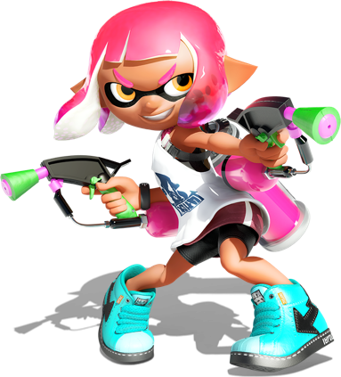 inkling player character, inkling girl, and surume (splatoon and 1 more)