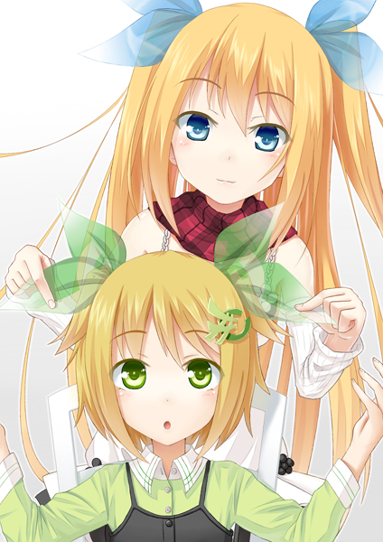 aizawa hikaru and c sharp (os-tan and 1 more) drawn by mihamimo