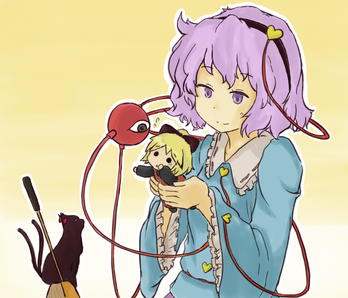 komeiji satori, kaenbyou rin, and kurodani yamame (touhou) drawn by fujinoki_(horonabe-ken)