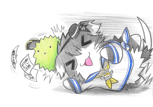 admiral, tokitsukaze, and non-human admiral (kantai collection) drawn by neko_kyo