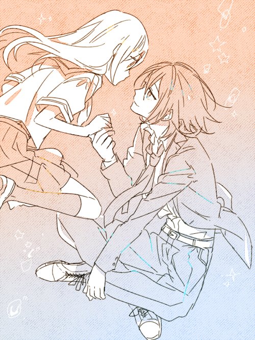 miyamura izumi and hori kyouko (hori-san to miyamura-kun) drawn by hagiwara_daisuke