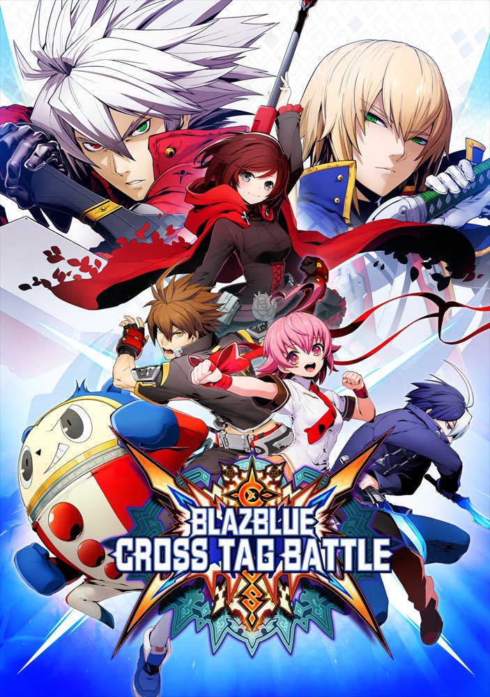 ruby rose, ragna the bloodedge, kuma, jin kisaragi, aino heart, and 2 more (persona and 7 more) drawn by higuchi_konomi