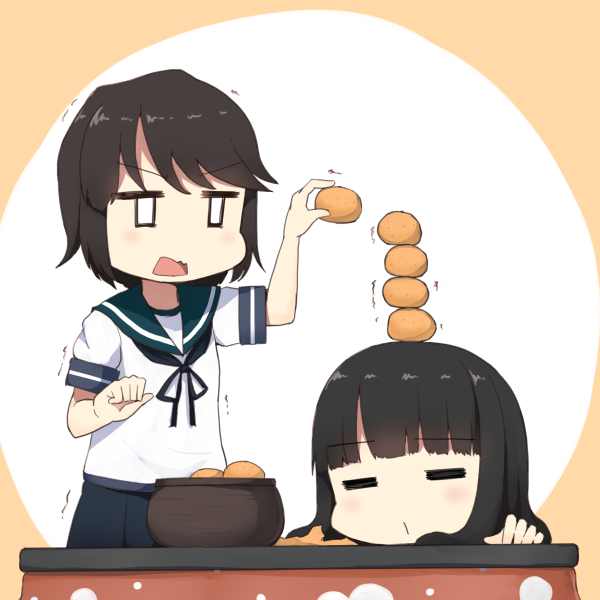 hatsuyuki and miyuki (kantai collection) drawn by sui_(tsuruhibiki)