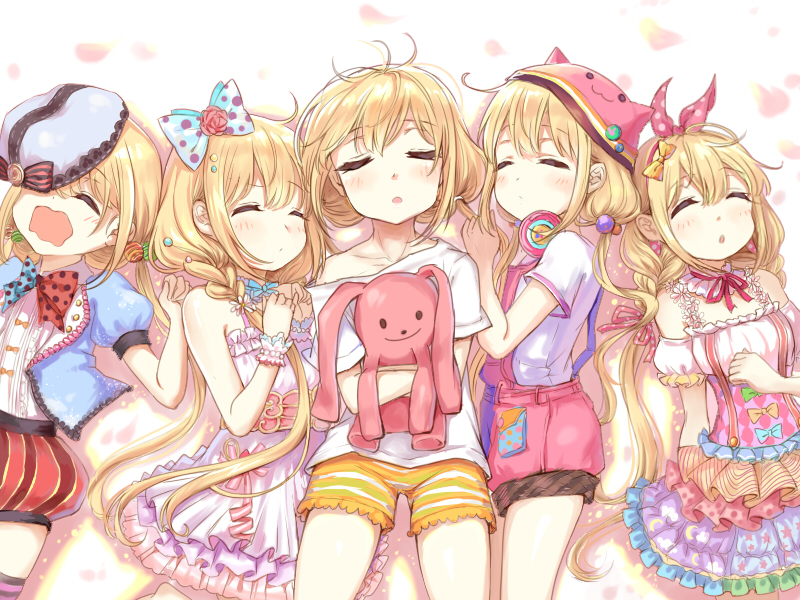 futaba anzu (idolmaster and 2 more) drawn by ezusa