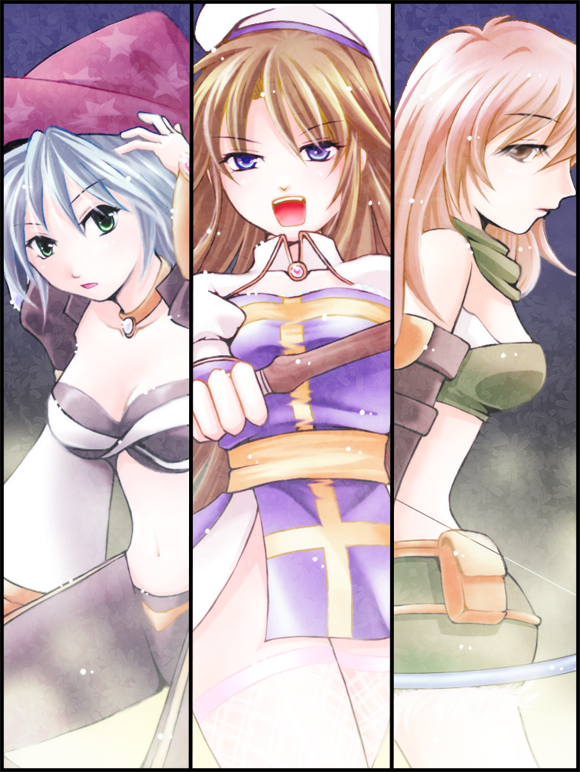 arch bishop, warlock, and ranger (ragnarok online) drawn by hachipocchi