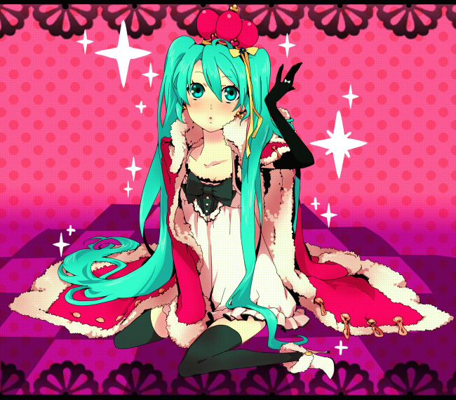 hatsune miku (vocaloid and 1 more) drawn by numeri