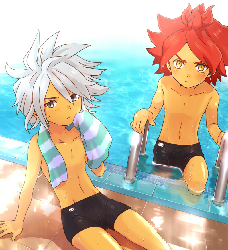 nagumo haruya and suzuno fuusuke (inazuma eleven) drawn by imosaku