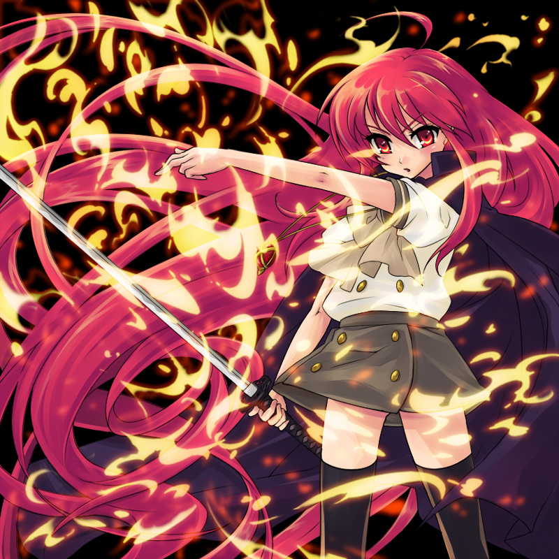 shana and alastor (shakugan no shana) drawn by higi_(rodriguez)