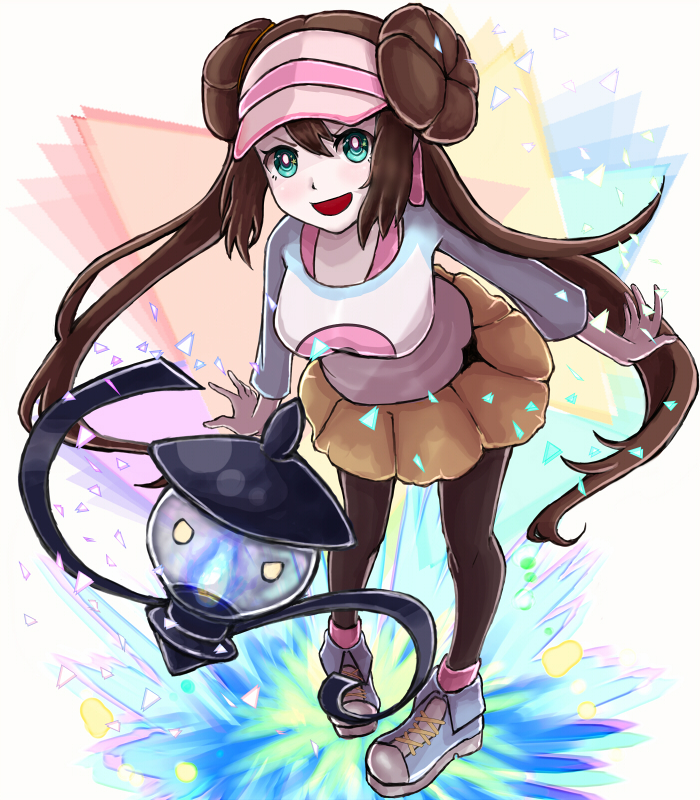 rosa and lampent (pokemon and 1 more) drawn by setta_shu