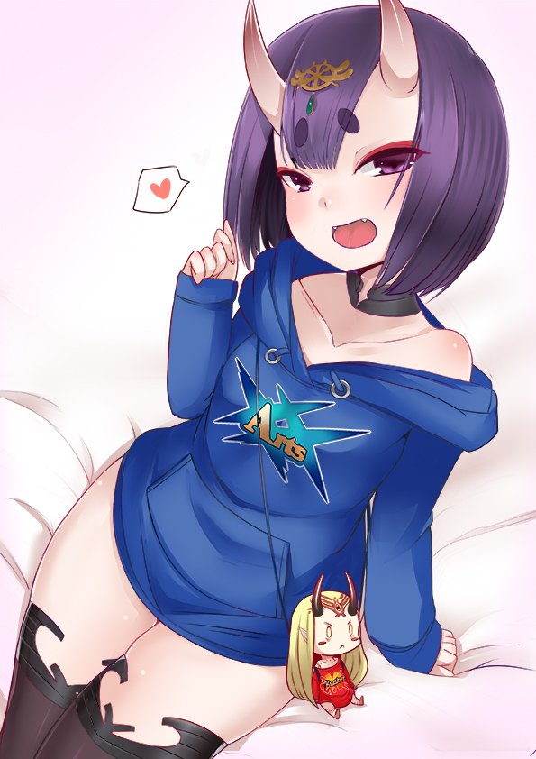 shuten douji and ibaraki douji (fate and 1 more) drawn by senbon_tsuki