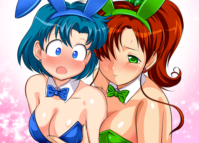 mizuno ami and kino makoto (bishoujo senshi sailor moon) drawn by pirochi