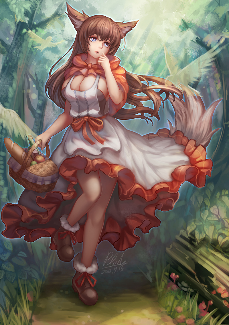 little red riding hood (original and 1 more) drawn by qblade