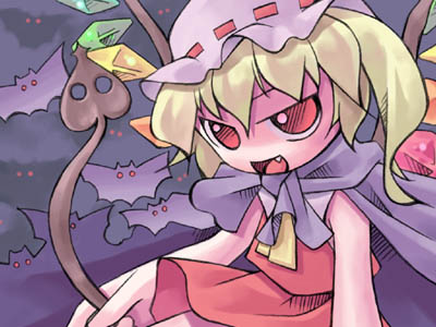 flandre scarlet (touhou) drawn by nyagakiya