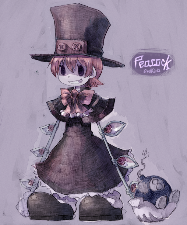 peacock and george the bomb (skullgirls) drawn by citolo