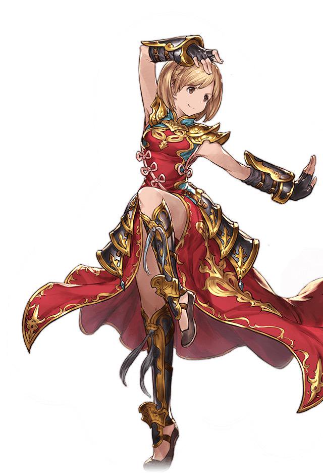 djeeta and kung fu artist (granblue fantasy) drawn by minaba_hideo