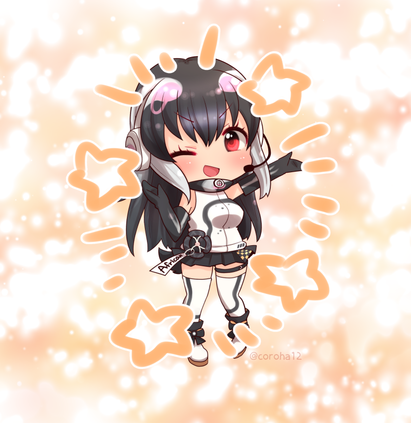 african penguin (kemono friends and 1 more) drawn by coroha