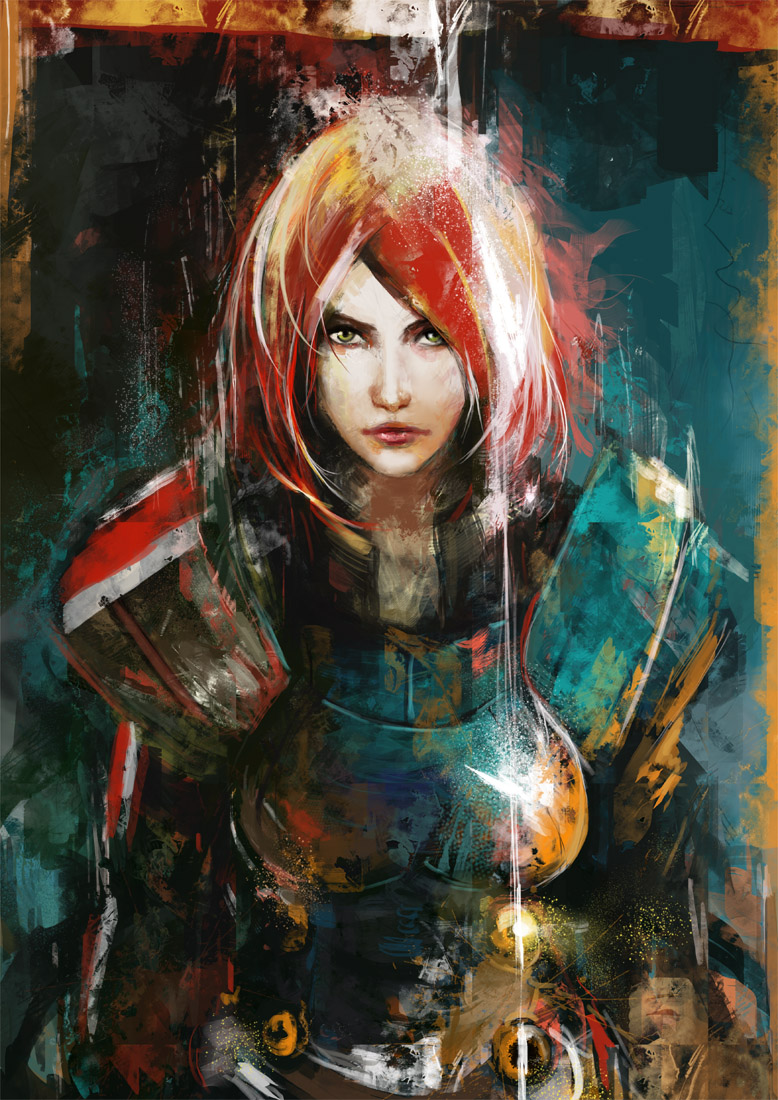 commander shepard (mass effect and 1 more) drawn by muju