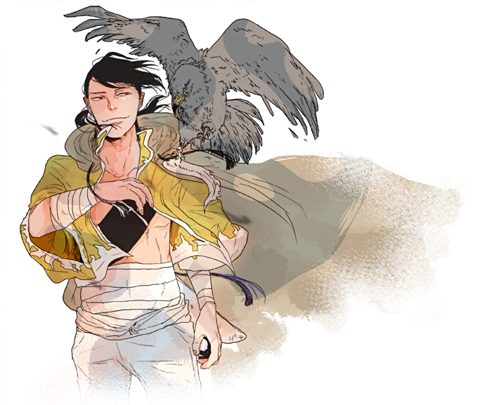 ling yao and greed (fullmetal alchemist) drawn by fall_tip