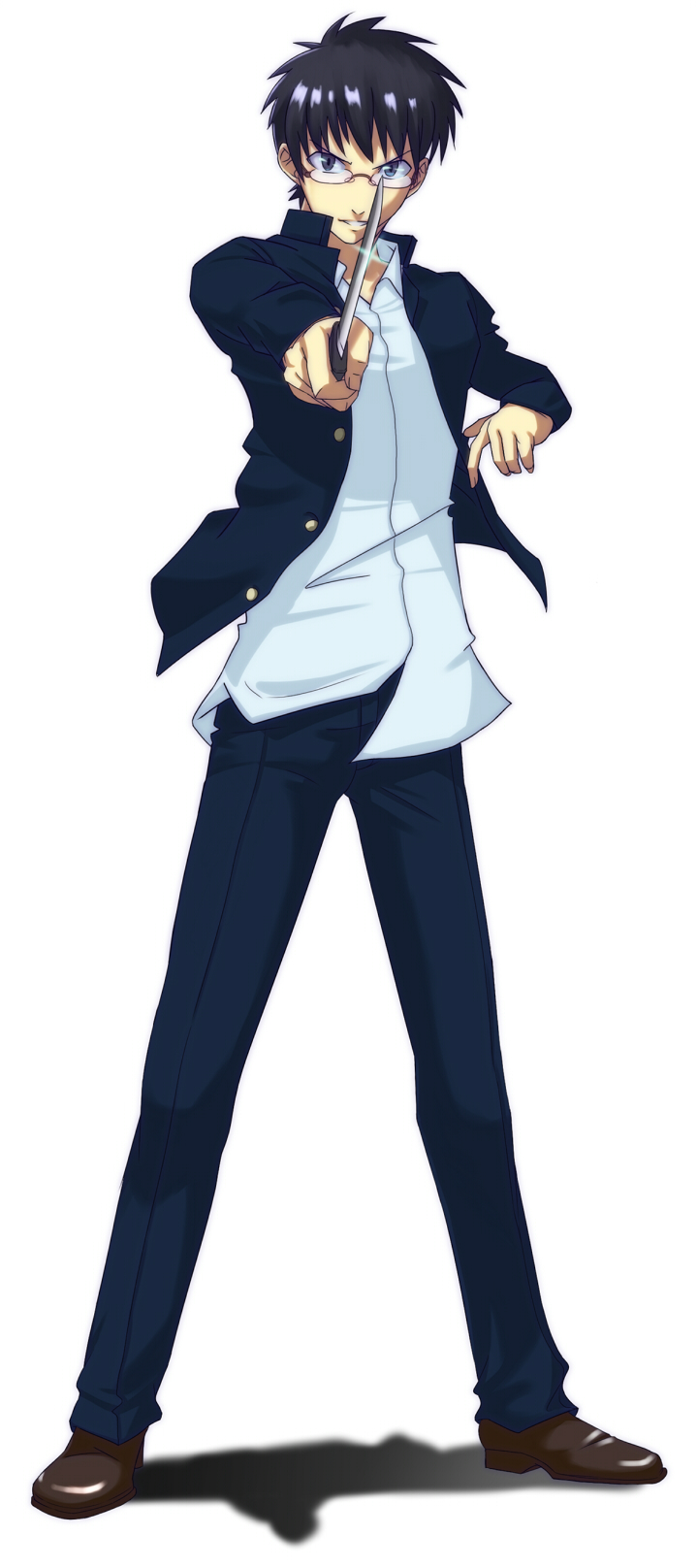 tohno shiki (tsukihime and 1 more) drawn by kourogi