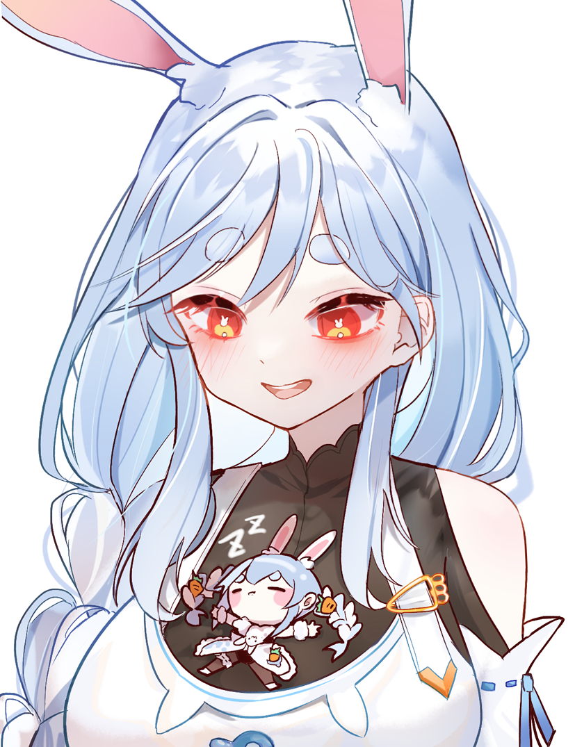 usada pekora, don-chan, and pekomama (hololive) drawn by shitsu_(kurikaesi)