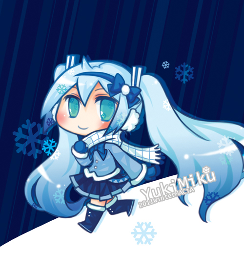 hatsune miku and yuki miku (vocaloid) drawn by macia9431