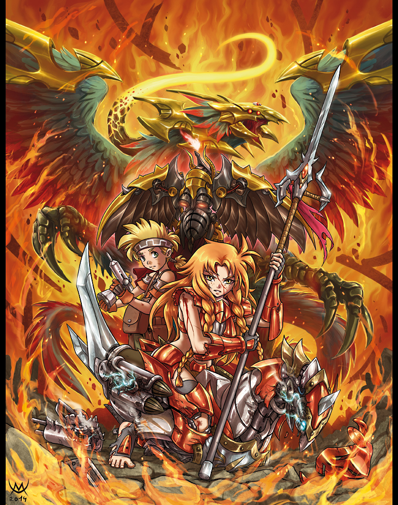 phenice walholl and darenn (les chevaucheurs) drawn by maxa'
