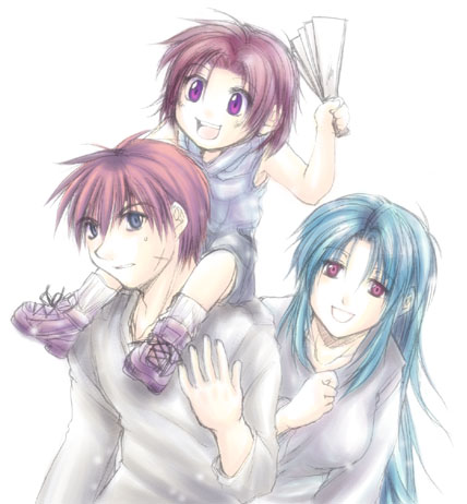 chidori kaname and sagara sousuke (full metal panic!)