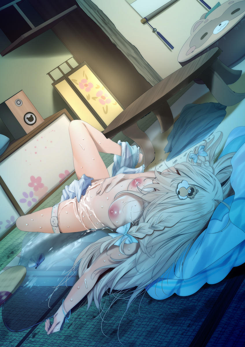 kazama iroha (hololive) drawn by fumihiko_(fu_mihi_ko)
