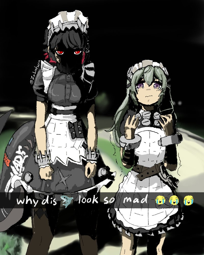 ellen joe and corin wickes (zenless zone zero) drawn by zalantwrn