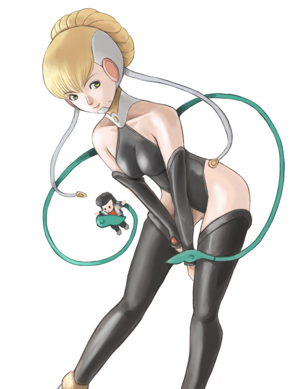 dandy and adelie (space dandy) drawn by hirayama_tooya